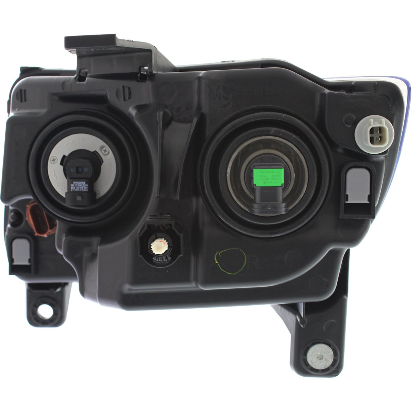 Headlight Set For 20132017 Jeep Compass Left and Right With Bulb 2Pc