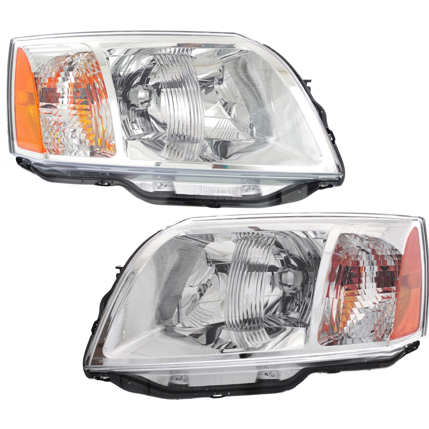 Headlight Set For 20042008 20102011 Mitsubishi Endeavor LH RH w/ bulb eBay