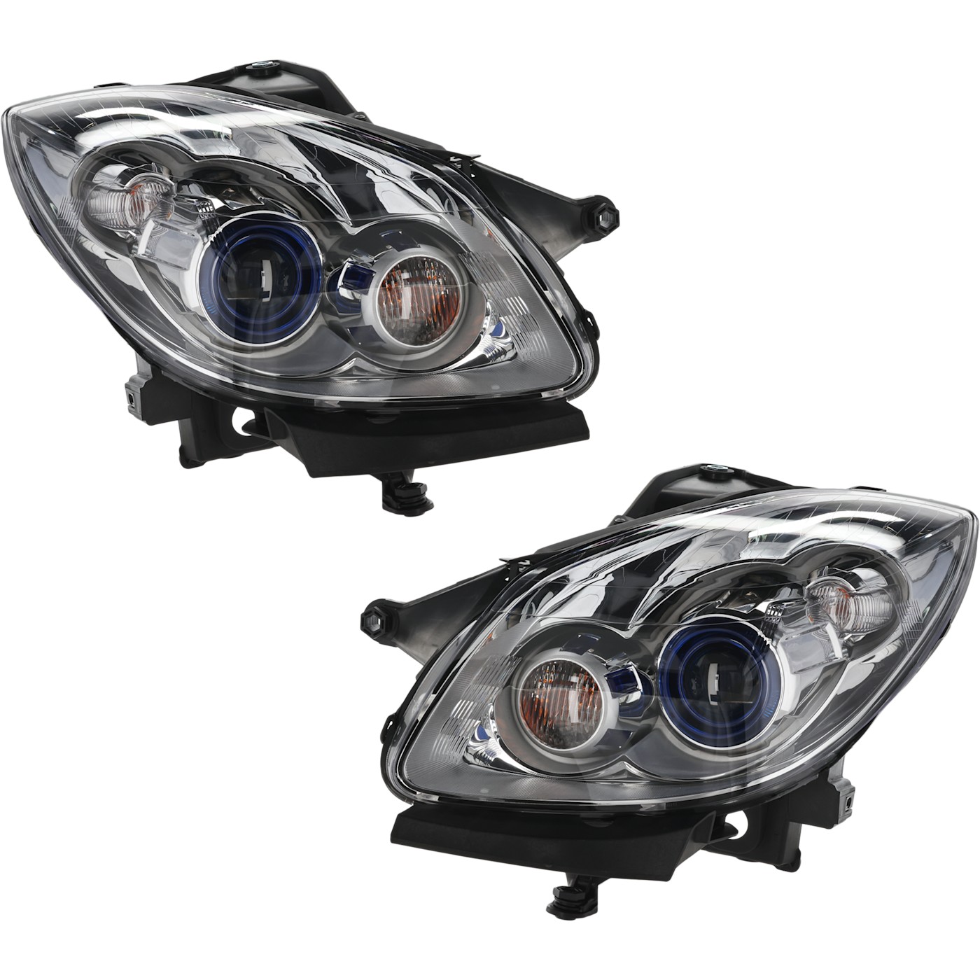 Headlight Set For 20082012 Buick Enclave Left and Right HID Chrome