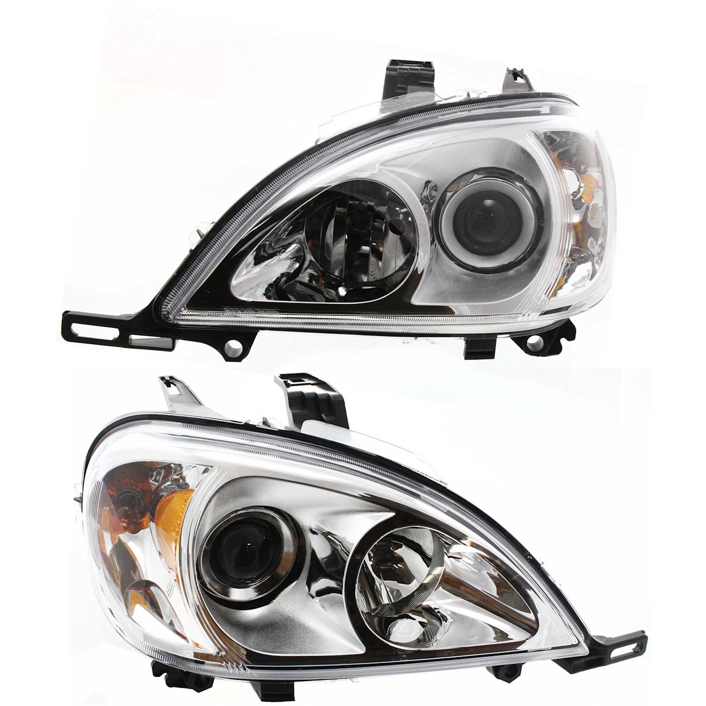Halogen Headlight Set For 20032005 Mercedes Benz ML350 w/ Bulb(s) Pair