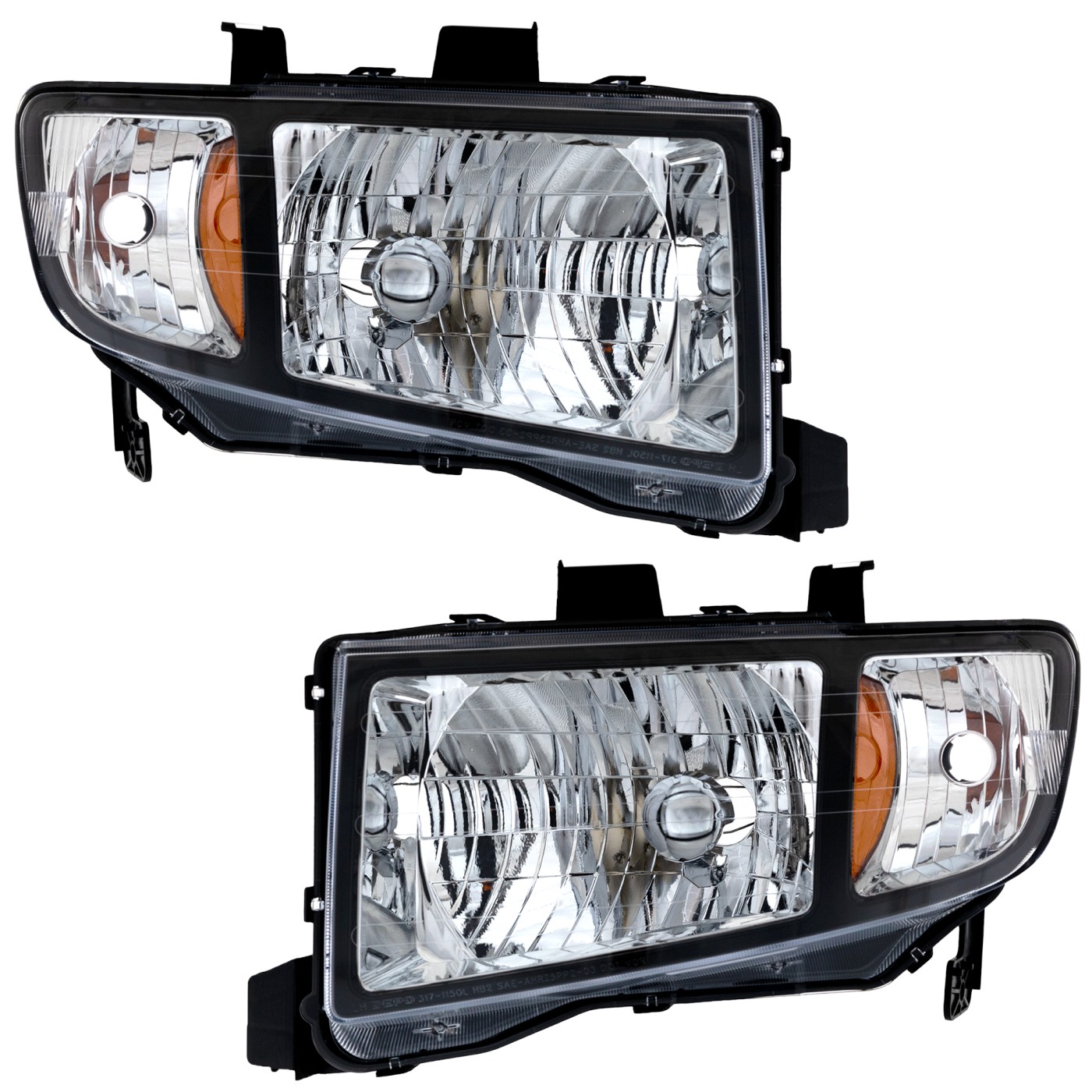 Headlight Set For 2006 2007 2008 Honda Ridgeline Left and Right 2Pc | eBay