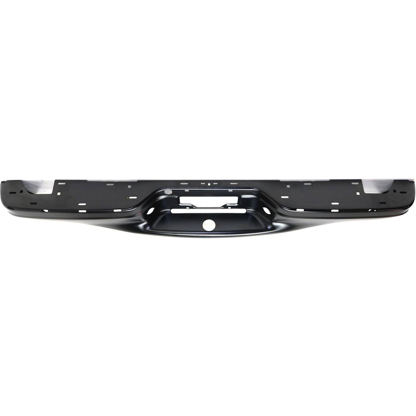 Step Bumper For 9703 Ford F150 & 97 F250 Black Steel Stepside