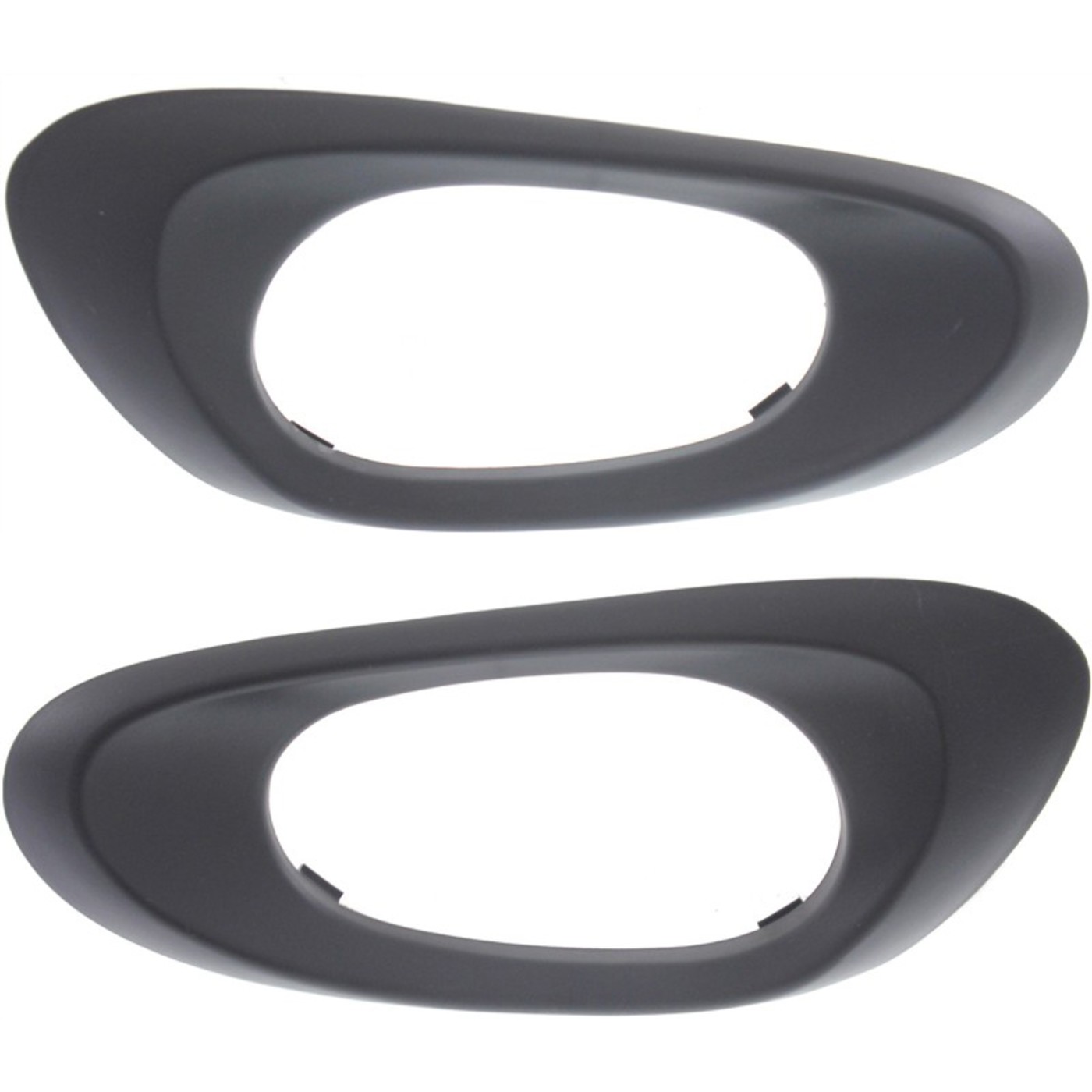 Door Handle Bezels Inside Textured Black Rear Pair Set for Chevy