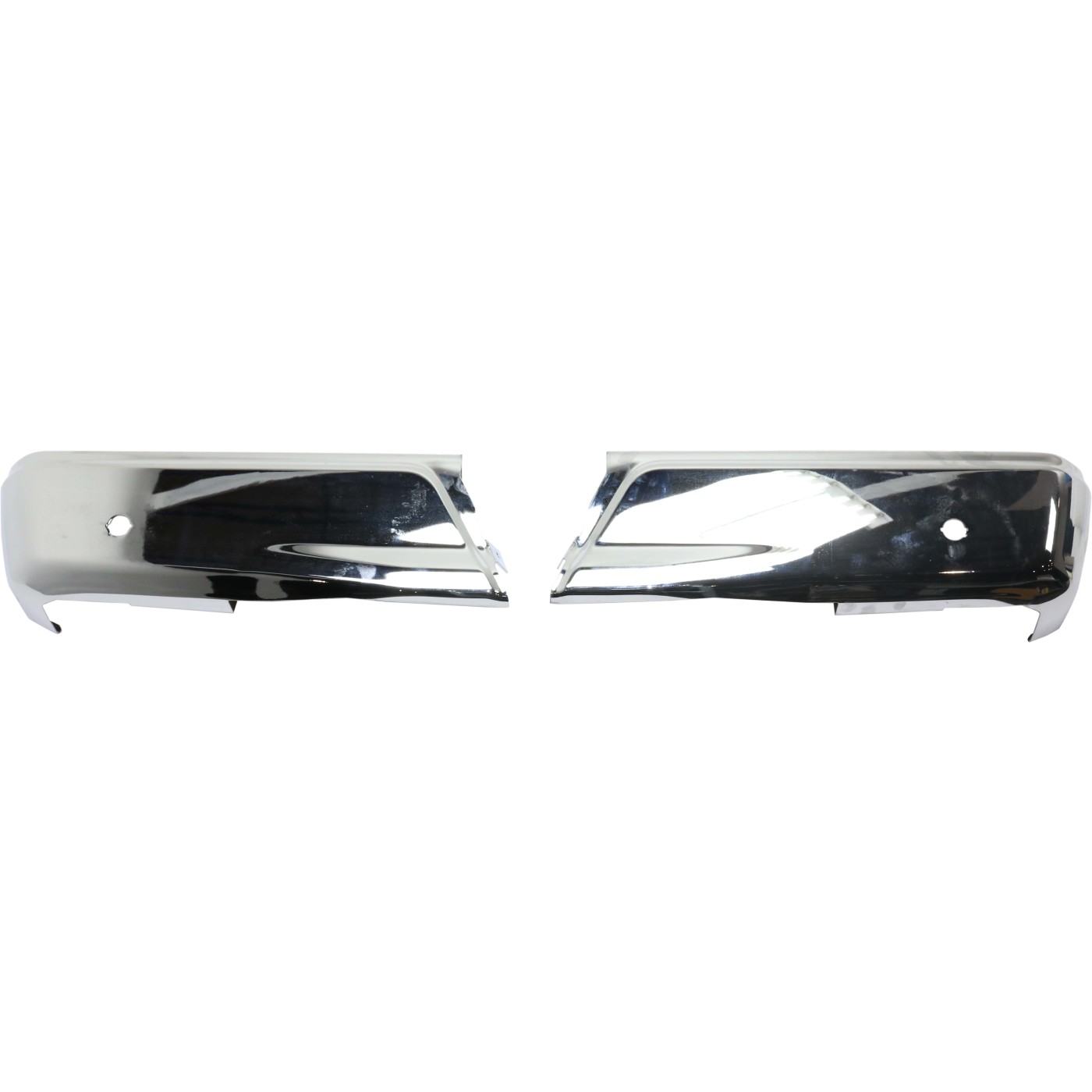 New Set Of 2 Step Bumper Face Bars Rear Chrome For F150 Truck Fo1102381 Pair Ebay