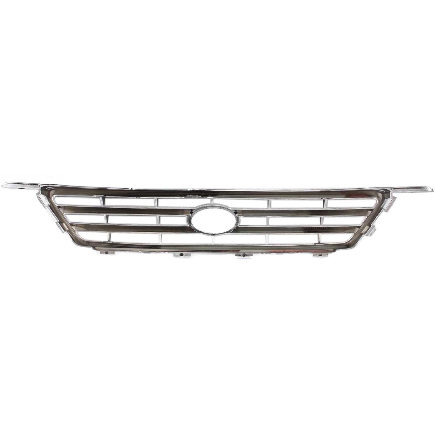 Grille For 2000-2001 Toyota Camry Chrome Shell w/ Black Insert Plastic ...