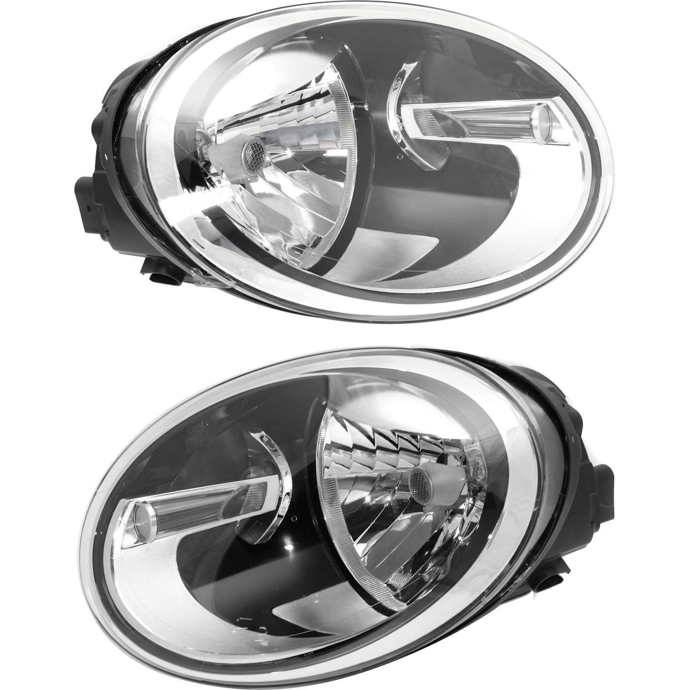 Headlight Set For 20122018 Volkswagen Beetle Left and Right With Bulb