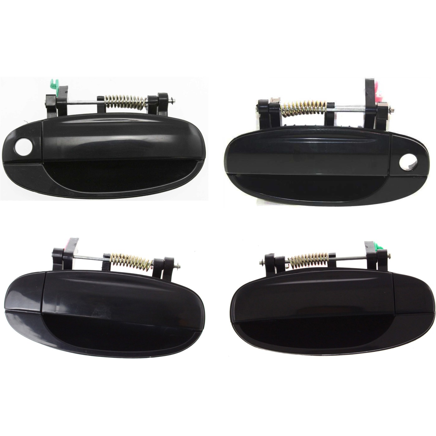 New Door Handles Set of 4 Front & Rear Driver Passenger Side Smooth ...