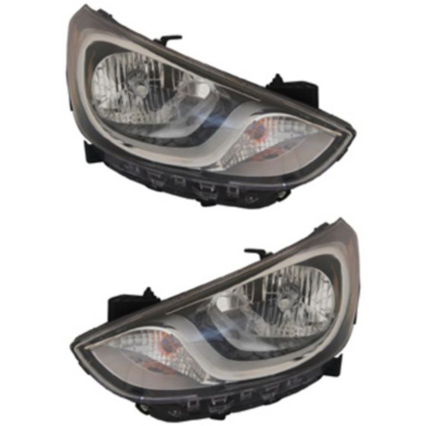 Headlight Set For 2012 2013 2014 Hyundai Accent Left And