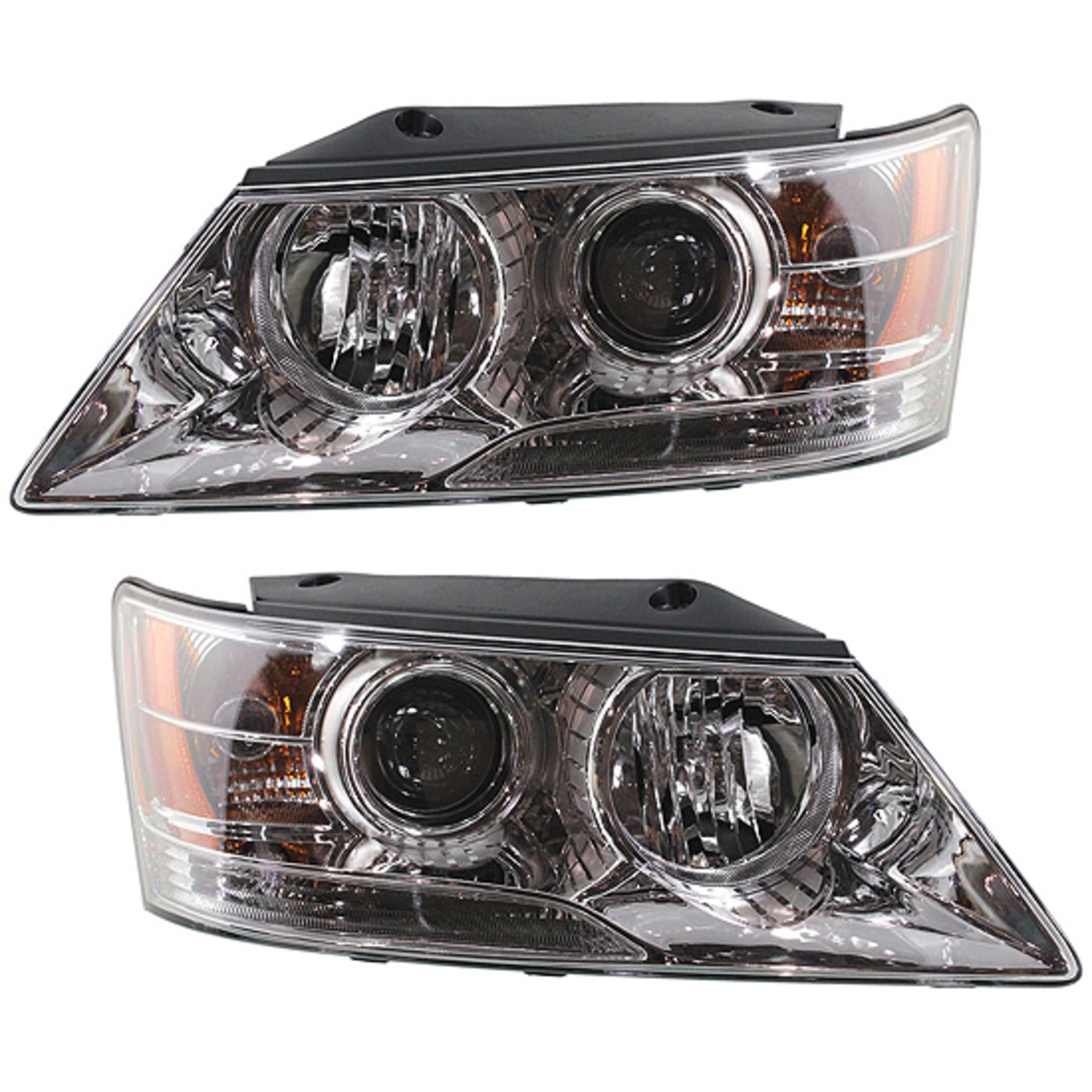 Headlight Set For 20092010 Hyundai Sonata Sedan Left and Right With