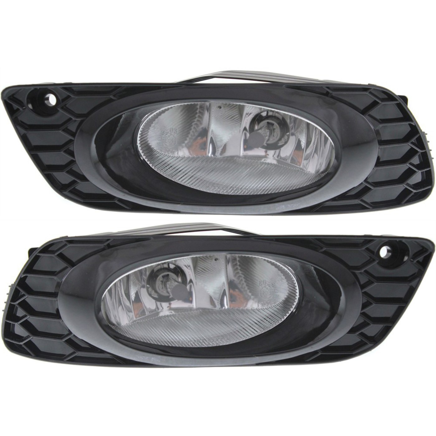 Set of 2 Clear Lens Fog Light For 2012 Honda Civic LH & RH Sedan w
