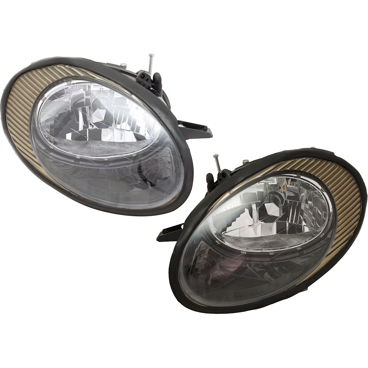 Headlight Set For 9899 Ford Taurus LX SE SHO Left and Right With Bulb