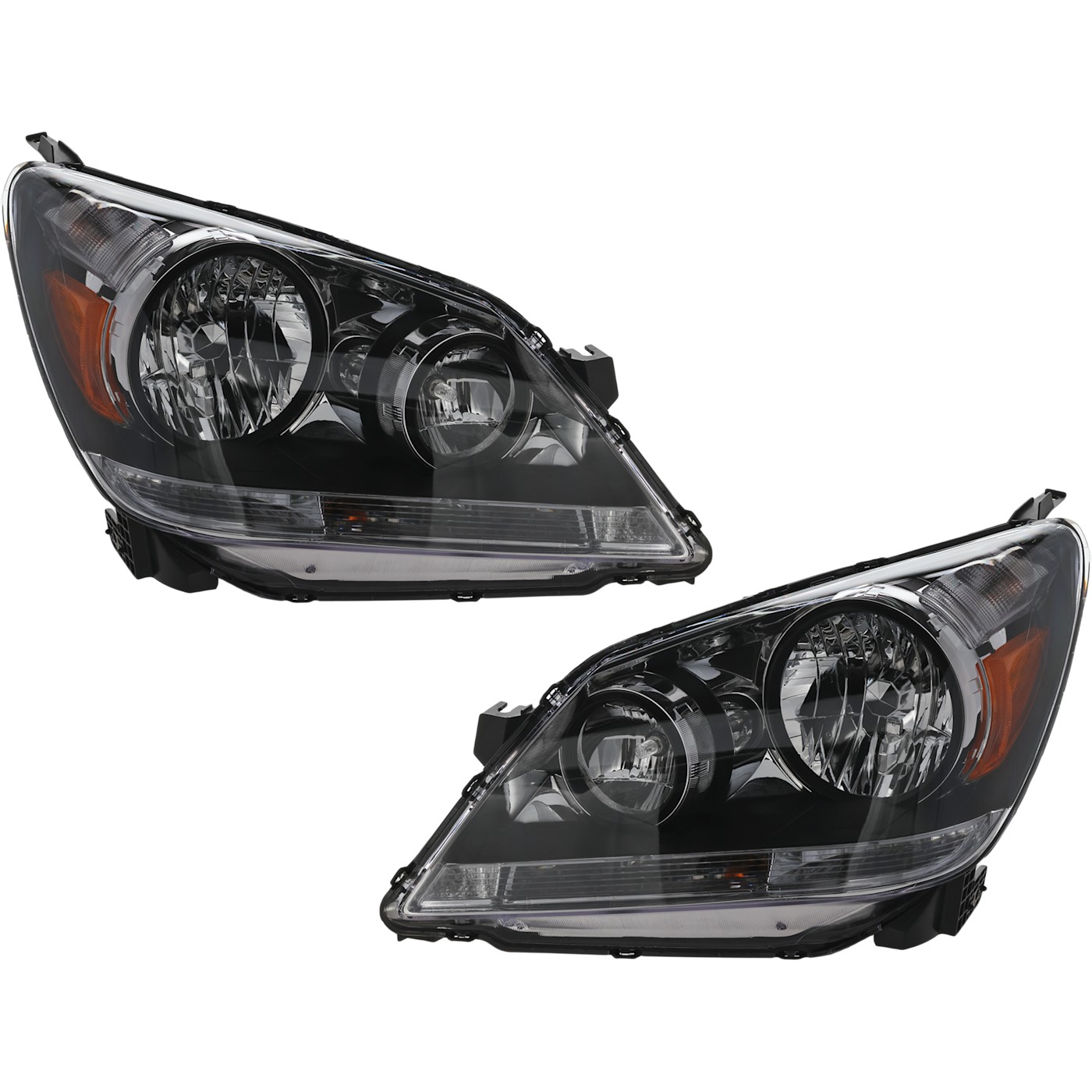 Headlight Set For 2005 2006 2007 Honda Odyssey Left and Right With Bulb