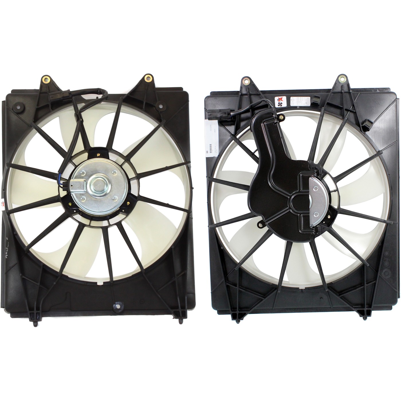 Radiator Cooling Fan w/ A/C Condenser Fan For 20112016 Honda Odyssey