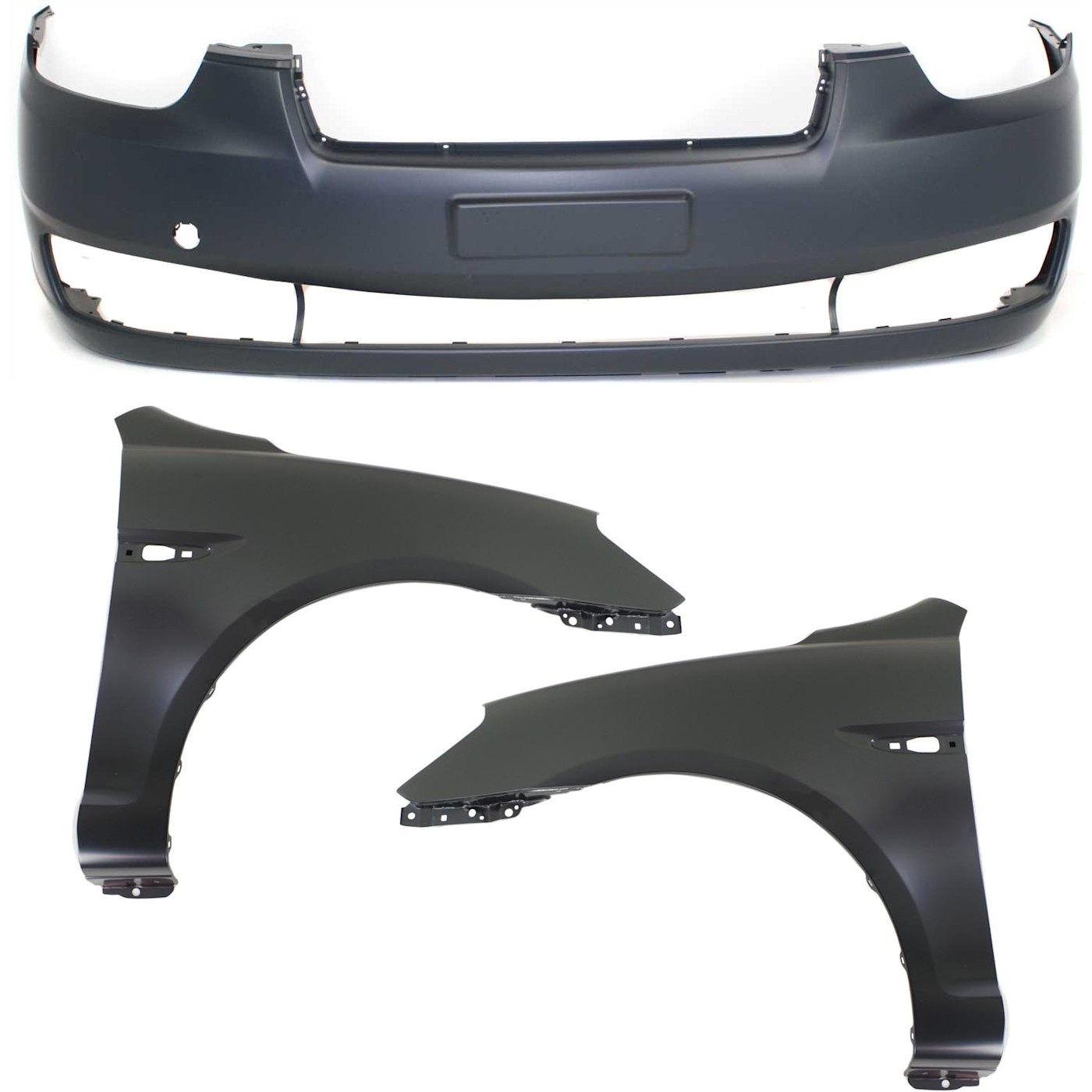 Auto Body Repair For 2006-2011 Hyundai Accent Front Set of 3 | eBay