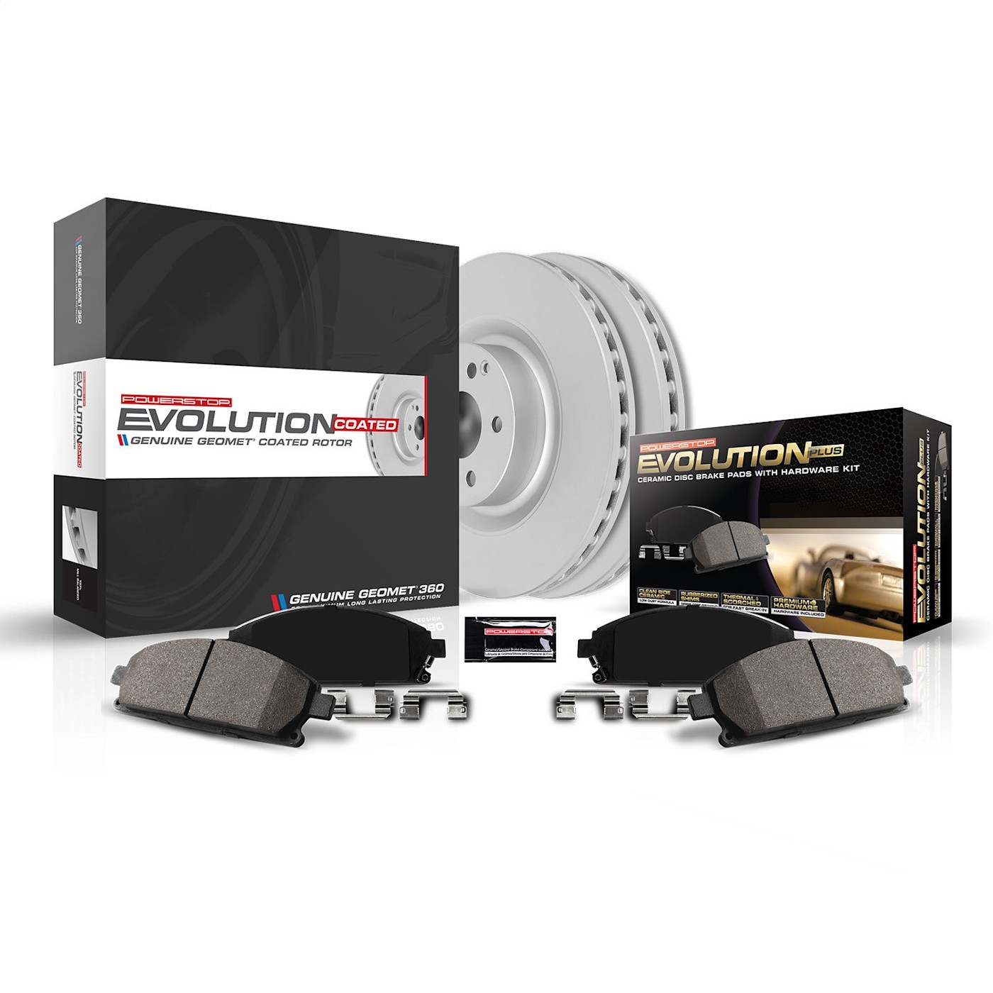 Powerstop CRK5738 2-Wheel Set Brake Disc and Pad Kits Rear for E83 X3 Series BMW - Picture 1 of 3