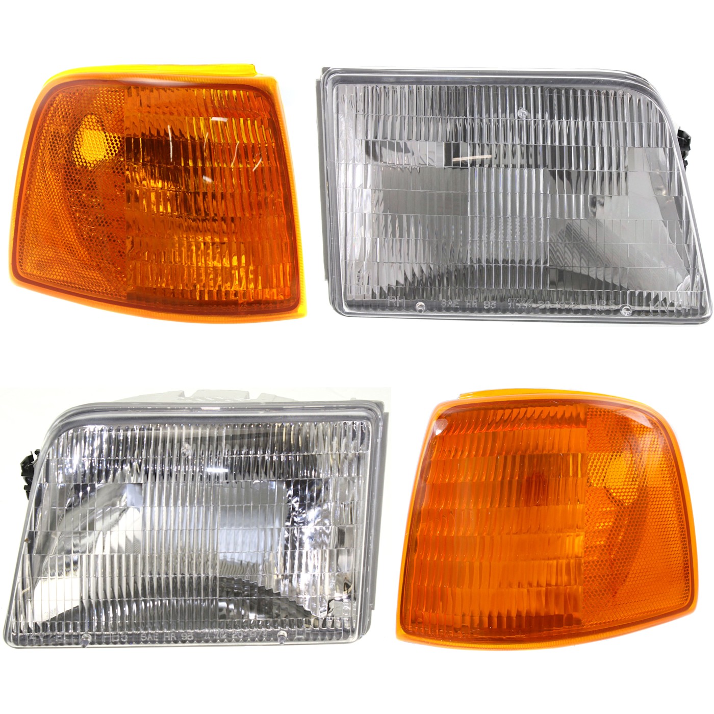 Headlight Headlamp and Corner Parking Light Kit For 1993-97 Ford Ranger LH & RH - Bild 1 von 12
