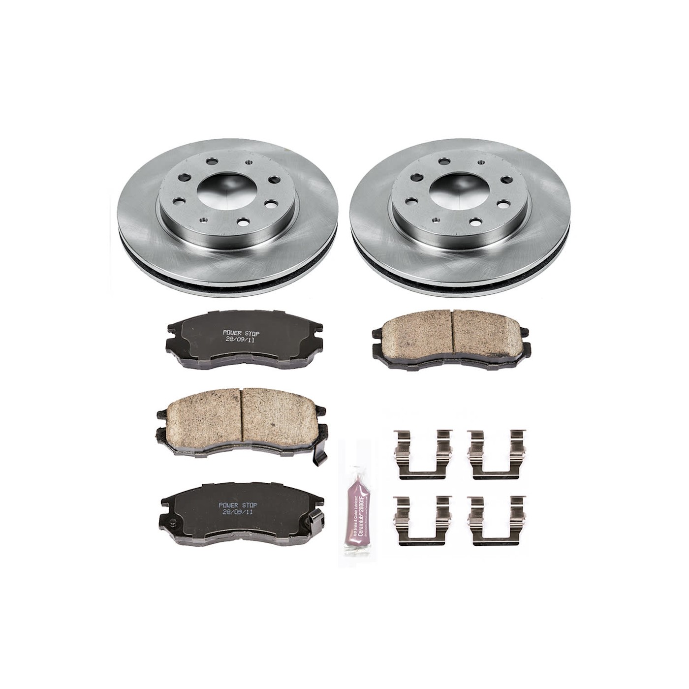 Powerstop KOE1090 Brake Disc and Pad Kits 2-Wheel Set Front for Eagle Summit - Picture 4 of 4