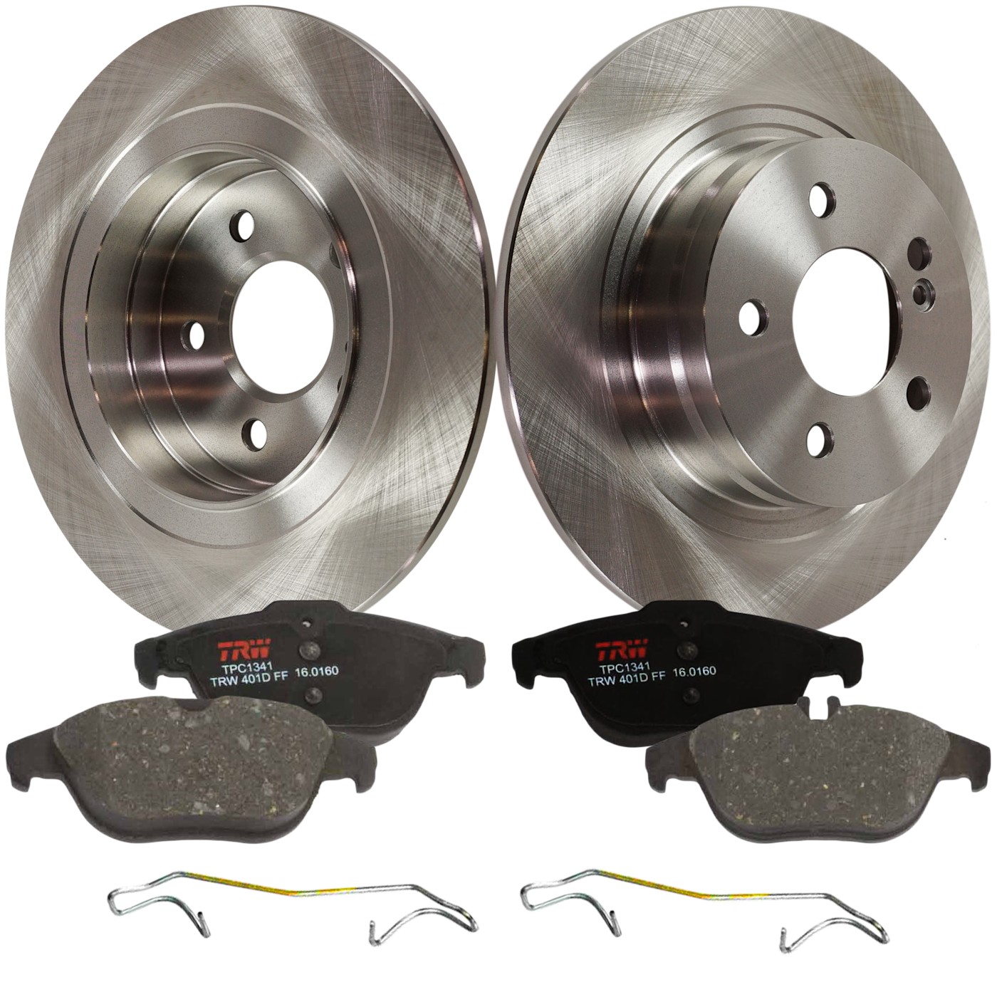 TRW KIT-TRW101221-2726 Brake Disc and Pad Kits 2-Wheel Set Rear for MB Mercedes