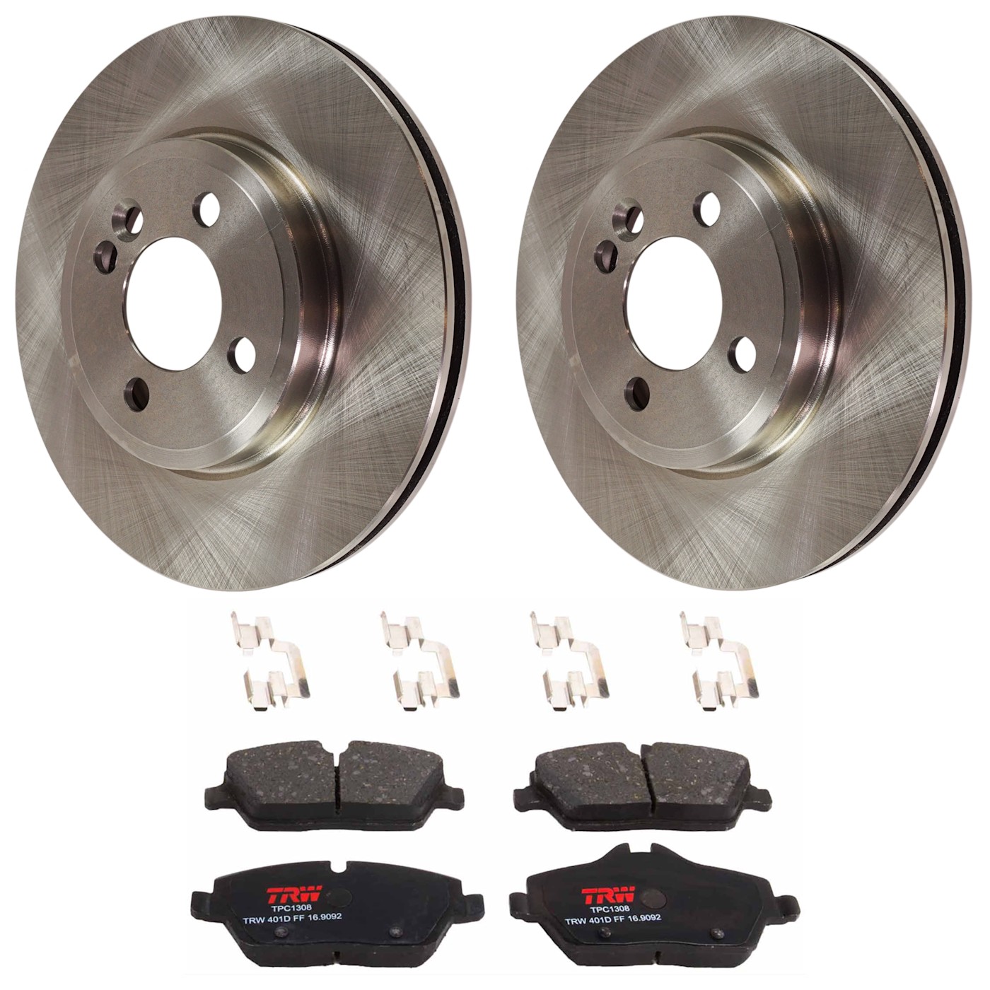 TRW KIT-072924-3980 2-Wheel Set Brake Disc and Pad Kits Front Coupe for Cooper
