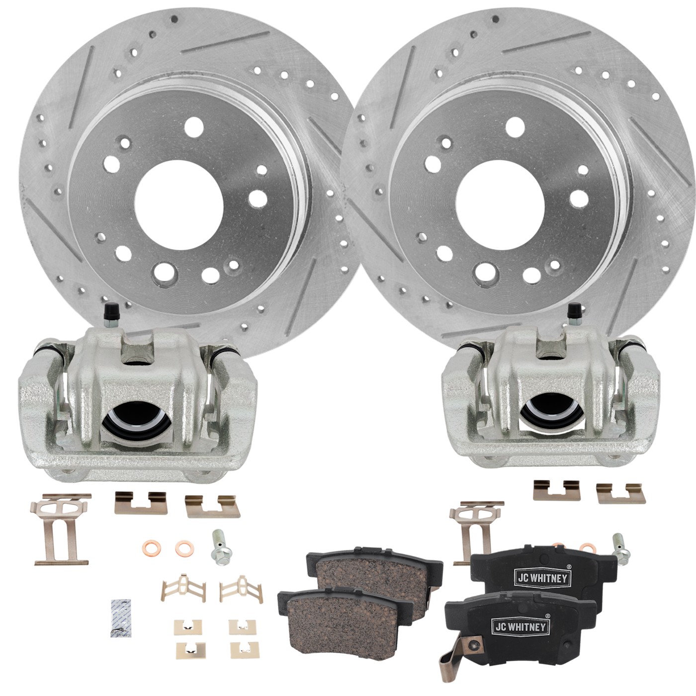 Brake Kit With Calipers 2-Wheel Set Rear for Honda Element Acura TL 2004-2008
