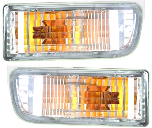 Side For Toyota 4Runner Front Left /& Right Go-Parts PAIR//SET OE Replacement for 2003-2005 Toyota 4Runner Turn Signal Lights Assemblies//Lens Cover Driver /& Passenger