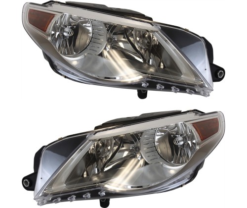 Headlight Set For 2009-2010 Volkswagen Passat Cc Left And Right With 