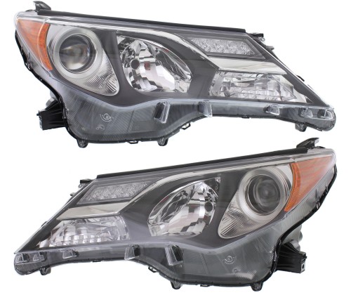 Headlight Set For 2013-2015 Toyota RAV4 LE Limited XLE Models Japan ...