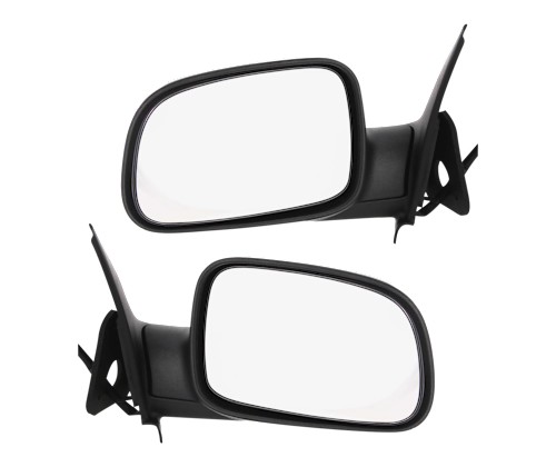 Set Of 2 Mirror Power For 1999-2004 Jeep Grand Cherokee Textured Black